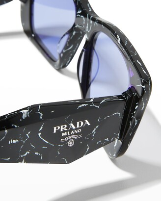 Prada Marble Acetate Butterfly Sunglasses - ShopStyle