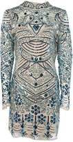 Thumbnail for your product : boohoo Boutique Embellished High Neck Bodycon Dress