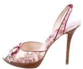 Thumbnail for your product : Christian Dior Logo Slingback Pumps