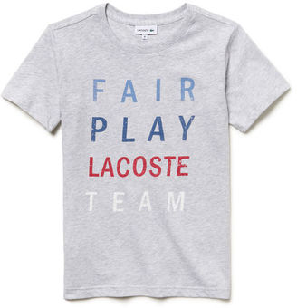 Lacoste Fair Play print T-shirt