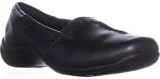 Easy Street Shoes Purpose Slip-on Flats, Black Smooth