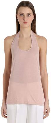 Siran Jersey Halter Top With Low Cut Back