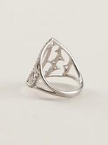 Thumbnail for your product : Loree Rodkin White Gold And Grey Diamond Pavé Shield Ring