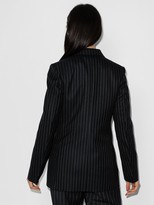 Thumbnail for your product : Victoria Beckham Pinstripe Pattern Double-Breasted Blazer Jacket