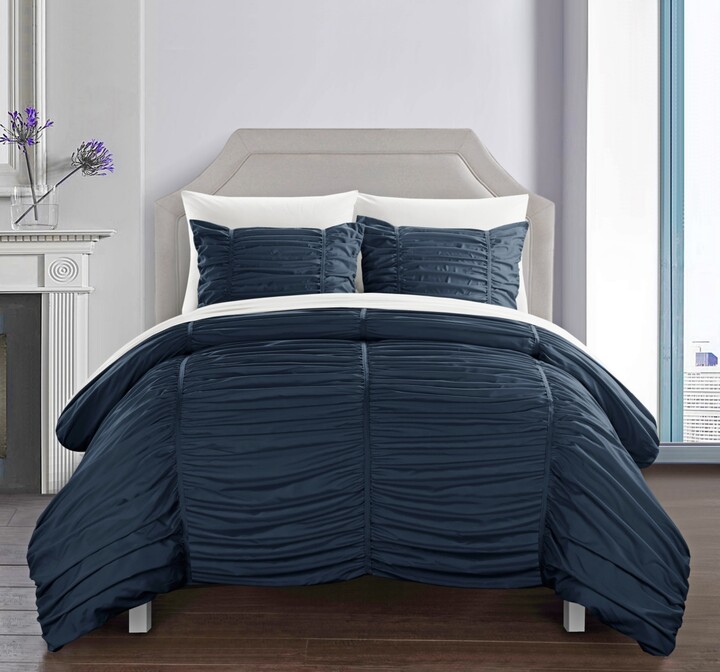 Navy Coral Bedding | ShopStyle