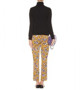 Thumbnail for your product : Miu Miu Printed wool-twill trousers