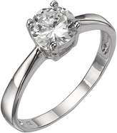 Thumbnail for your product : The Love Silver Collection Sterling Silver White Cubic Zirconia Solitaire Dress Ring