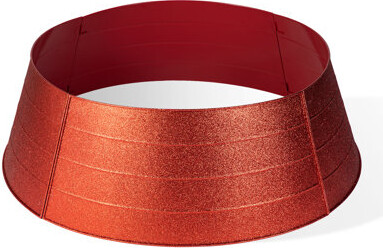 Glitzhome 25.75"D Gold Metal Glitter Tree Collar