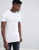 Thumbnail for your product : ASOS Design DESIGN longline muscle fit crew neck t-shirt in white