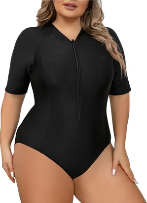 One Piece Swimsuits For Women Modest Tummy Control Swimdress