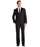 Thumbnail for your product : John Varvatos black wool satin detail two-button tuxedo with flat front pants