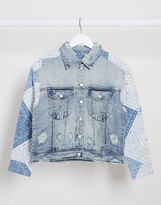 Thumbnail for your product : Blank NYC denim jacket in light wash blue