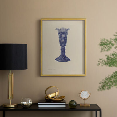 Alcott Hill Vintage Sketch XXXIX Framed Print - Solid Wood