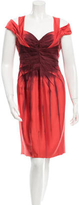 Zac Posen Silk Off-The-Shoulder Dress