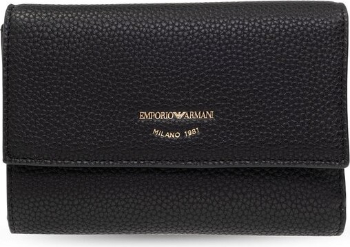 Emporio Armani Logo Plaque Tri-Fold Wallet