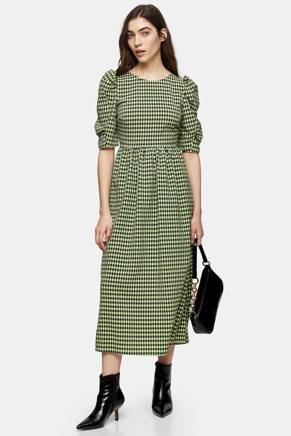 lace up back midi dress