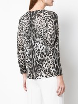 Thumbnail for your product : Samantha Sung Charlotte leopard print cardigan