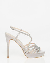 Thumbnail for your product : Le Château Jewel Embellished Satin Slingback