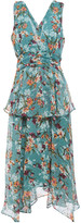 Thumbnail for your product : Walter Baker Asymmetric Ruched Fil Coupe Midi Dress