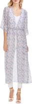Thumbnail for your product : Vince Camuto Charming Floral Chiffon Duster
