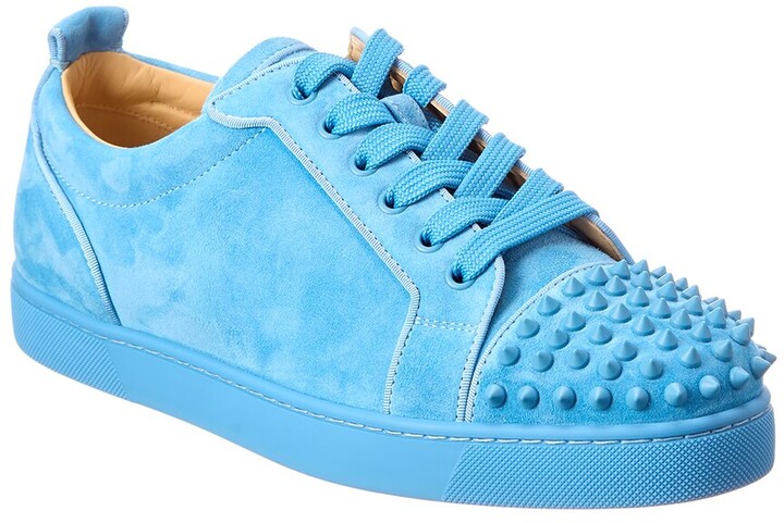 Christian Louboutin Suede Men's Blue Shoes | ShopStyle