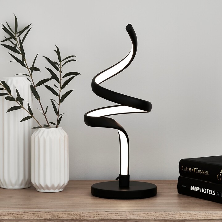 Dunelm Aylin Integrated LED Touch Table Lamp Black ShopStyle