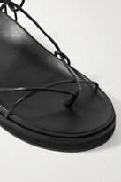 Thumbnail for your product : PORTE & PAIRE Leather Sandals - Black