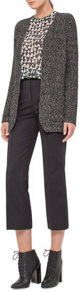 Akris Cotton Tweed Long-Sleeve Cardigan