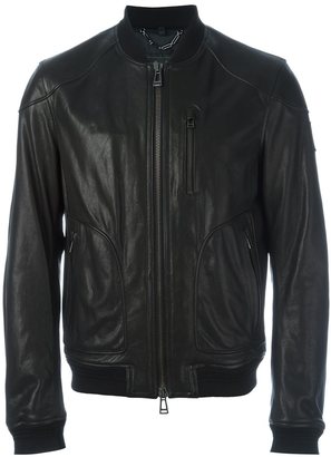 Belstaff leather bomber jacket