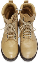 Thumbnail for your product : Rick Owens Camel Leather Army Boots