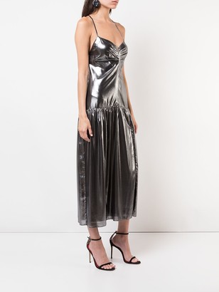 Mason by Michelle Mason Metallic Midi Dress