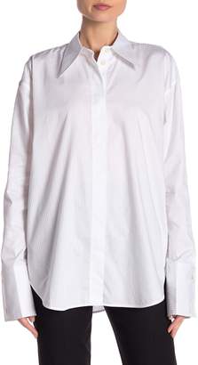 Helmut Lang Button Seam Long Sleeve Shirt