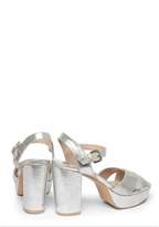 Thumbnail for your product : Silver 'Stars' X Over Platform Shoes