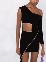 Thumbnail for your product : Loulou Asymmetric Cut-Out Dress