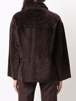 Thumbnail for your product : Desa 1972 Shearling-Fur Fitted Coat