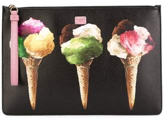 Dolce & Gabbana ice-cream print clutch