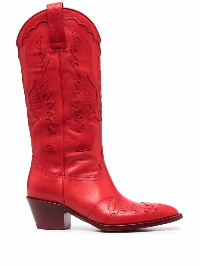 red cowboy boots uk