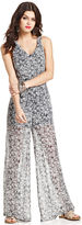 Thumbnail for your product : Self Esteem Juniors' Printed Illusion Jumpsuit