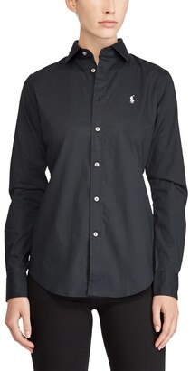 Polo Ralph Lauren Cotton Poplin Shirt With Long Sleeves