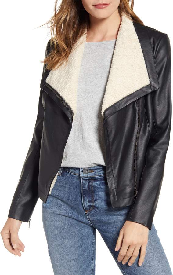 caslon leather jacket
