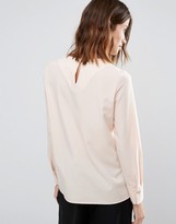 Thumbnail for your product : Warehouse Dipped Hem Blouse