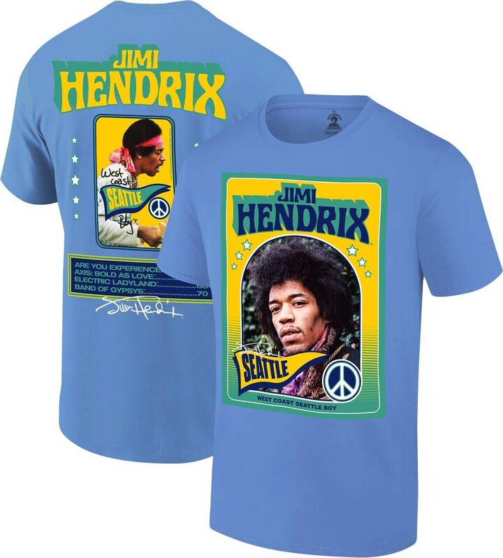 Ripple Junction Men's Royal Jimi Hendrix Seattle Baseball T-Shirt