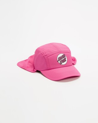 Santa Cruz Girl's Pink Caps - Dot Legionnaires Cap - Teens - Size One Size at The Iconic