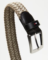 Thumbnail for your product : Tommy Hilfiger Men's Brown Canvas Belts - Adan Elastic Stripe Belt