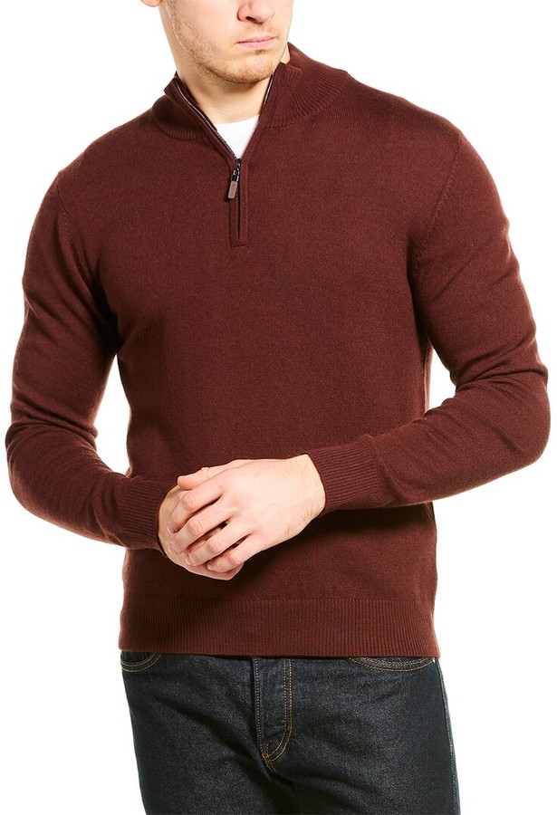 qi cashmere men's sweater