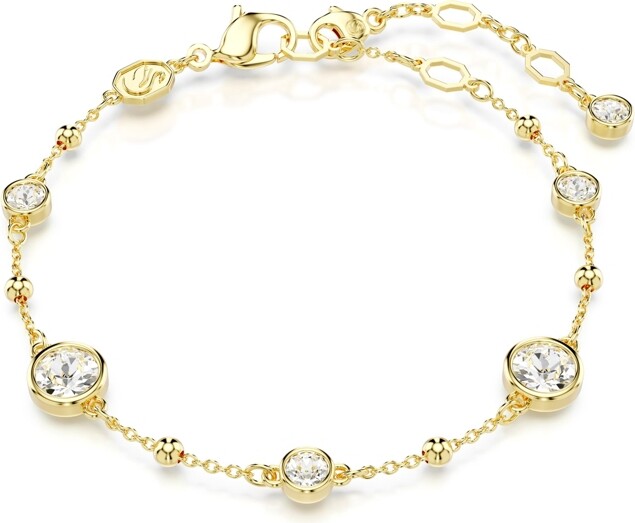Swarovski Round Cut White Gold-Tone Imber Bracelet