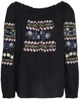 Thumbnail for your product : Needle & Thread Gathered Embroidered Cotton Blouse