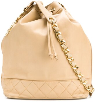 Chanel Pre Owned 1989-1991 CC drawstring shoulder bag - ShopStyle