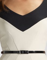 Thumbnail for your product : Lipsy Hybrid Luxe Crepe Juniper Dress With Contrast Panels
