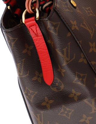 Louis Vuitton Braided Handle Montaigne Handbag Monogram